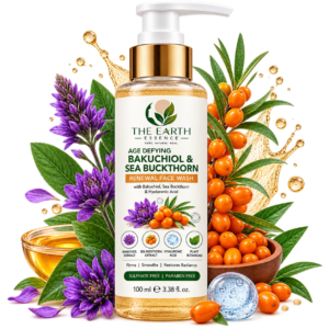 The Earth Essence Age Defying Bakuchiol & Sea Buckthorn Renewal Face Wash